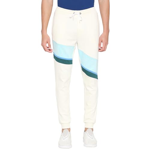 Image of Being Human Grey Regular Fit Track Pants for Men Clothing