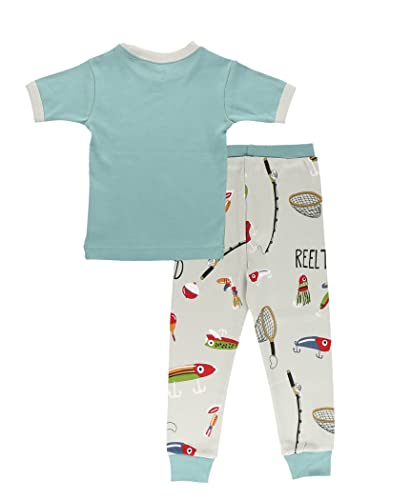 Lazy One Short-Sleeve Pajamas Sets for Girls and Boys, Kids' Soft, Animal PJs, Lake Pajamas2