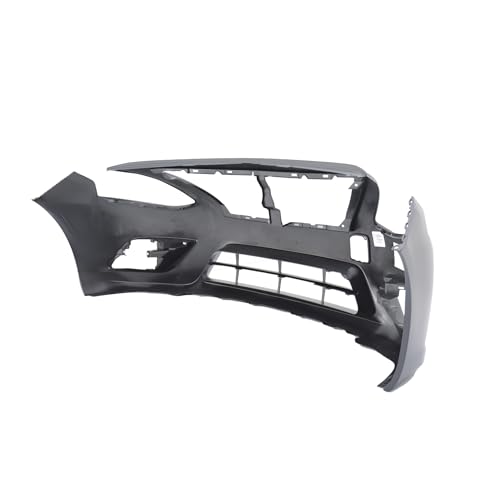 Image of FitParts Compatible with Nissan Versa 2015-2019 Front Bumper Cover | Primed, With Fog Light Holes, Ready to Paint, OEM FBM229KM0J, NI1000299