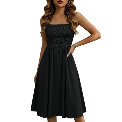 Robe nuisette plissée dotée de poches pratiques pour style décontracté