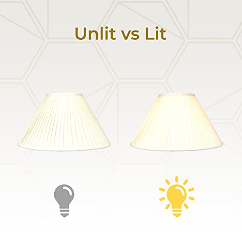 Royal Designs "Coolie Empire Side Pleat Basic Lamp Shade, Eggshell, 4.5"" X 12"" X 7.5""" (Bs-727-12Eg) #TOP2
