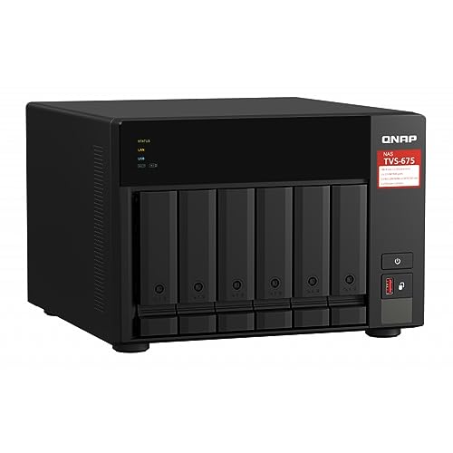 QNAP TVS-675-8G 6 Bay NAS ZhaoXin KX-U6580 8-core 2.5GHz 8G DDR4 Hot-swappable 2xM.2 2280 PCIe Gen 3 x1 2 x2.5GbE WOL 2xPCle Gen 2xUSB3.2 3yr wty