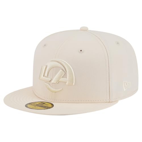 New Era Men's Cream Los Angeles Rams Color Pack 59FIFTY Fitted Hat
