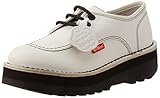 KICKOUGIRL Kickers KICKOUGIRL, Oxford Plano Mujer, Blanco, 39 EU