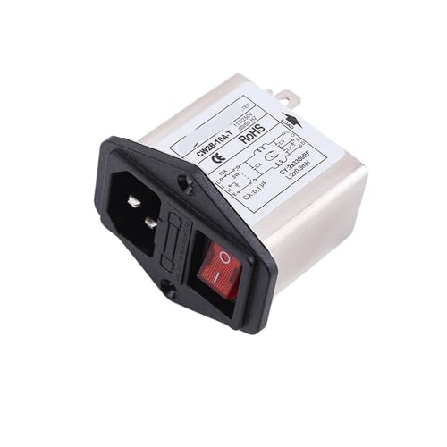 Filtro CW2B-10A-T toma de corriente monofásica con luz de neón roja