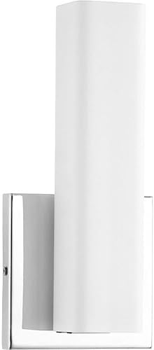 Progress Lighting P710049-015-30 One-Light LED Wall Bracket, Polished Chrome, 4.