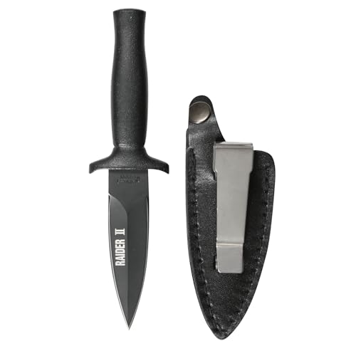 Rothco Raider II Boot Knife, Black Matte,stainless steel