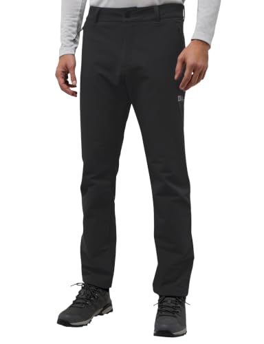 Jack Wolfskin Herren Activate Thermic Pants M Wanderhose, Schwarz, 46 EU – Ansicht 2