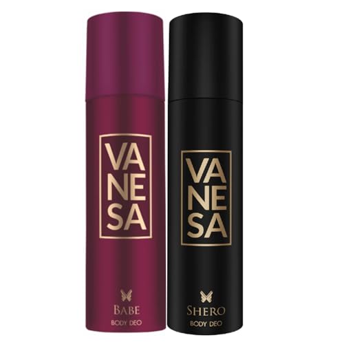 Image of VANESA Babe & Shero Body Deo - 150ML Each (Pack of 2) | Long Lasting Deodorant Spray for Women
