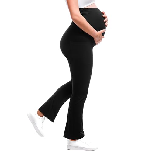 Save $4 on Walifrey Maternity Flared Leggings with Pocket - Image 4