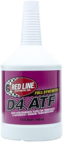 Red Line D4 ATF (Dex/Merc) 32 oz (946ml) Quart Bottle for Automatic Transmissions, Passenger Cars & Light Trucks