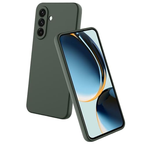 Image of Back Cover for Samsung Galaxy A26 5G | Full Camera Protection | Premium Liquid Silicon Case | Flexible Bumper Case for Samsung Galaxy A26 5G (Military Green)