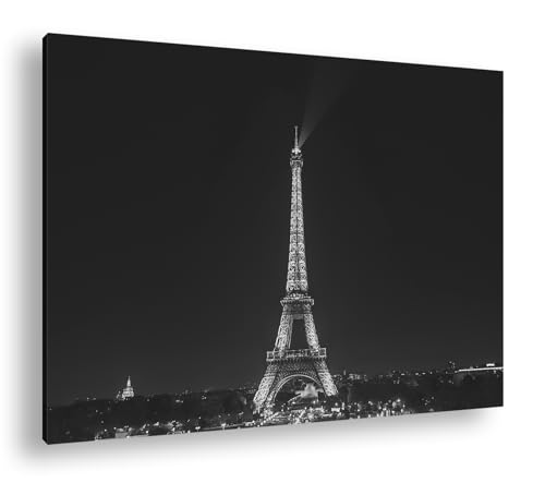 Tour Eiffel à Paris la nuit tableau grand format pour habiller un mur vide