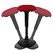 Flexispot Ergonomiczny, wobble taboret, stołek roboczy, stołek biurowy, ergonomiczna pomoc przy staniu, wysoki stopień regulacji, obrotowy taboret idealny do stania na stojąco (czerwony)