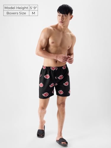 Image of The Souled Store Official Stranger Things: Hawkins Mens and Boys Regular fit Graphic Printed Cotton Green Color Men Boxer Shorts