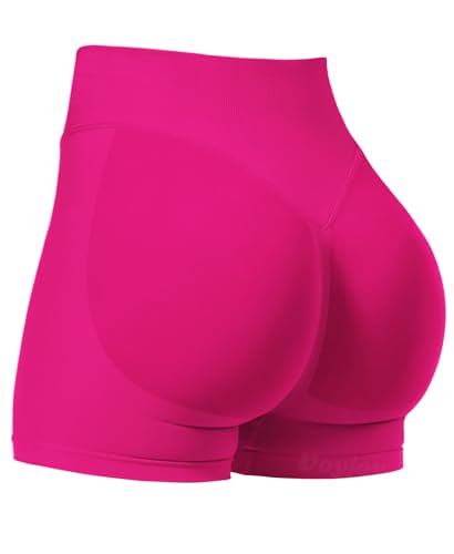 Image of VOYJOY Women Workout Impact Shorts 2.5 inch / 3.6 inch / 4.5 inch / 6 inch Scrunch Butt Booty | Tummy Control, High Waisted, Bike Short, Gentle Compression, for Women