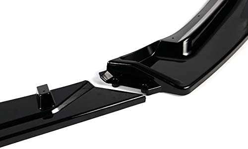 3PCS Front Bumper Lip Kit fit for compatible with 2014-2018 Mazda 3, Sport-Style Splitter Trim Protection Spoiler, Air-Dam-Chin-Diffuser (Painted Black)