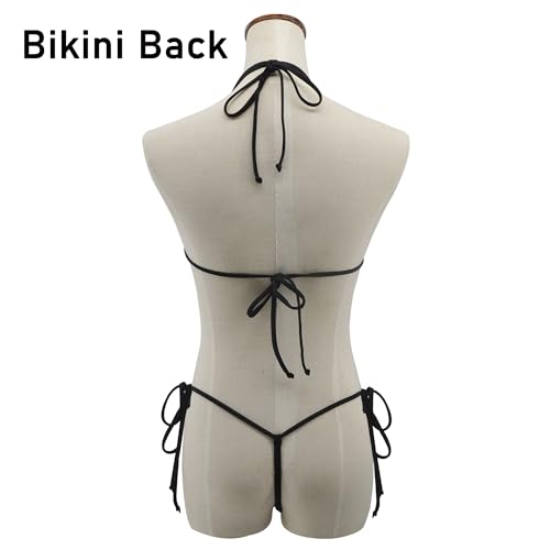SHERRYLO Micro Bikini Extreme G String Slutty Mini Thong Bikinis Sexy Teeny Swimsuit for Women Triangle Exotic Bathing Suit