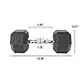 CAP Barbell 12-Sided Coated Dumbbell with Black Handle, Pair, 30 LB