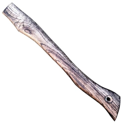 NIDONE Manche de hache, manche de hachette en bois 17 pouces longueur avec coin remplacement hachette texturée rétro, poignées hache lisses et résistantes aux chocs