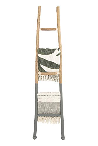 Creative Co-op Decorative Wood Ladder Misc Furniture, Dark Grey