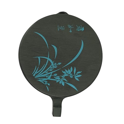 Homoyoyo 1pc 4 Fish-shaped Calligraphy Tools with Cover Ink Tray Accessory Ink Traditional Calligraphy Accessory Black Natural Stone