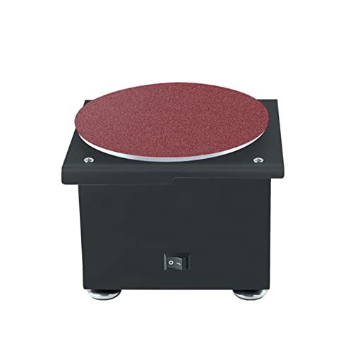 Image of Disc Sander, electric sandpaper bench grinder Orbital Sander Bench Sander with 7-speed 10 pieces of sandpaper for metal processing, woodworking, DIY craft (US Plug & Type 2)