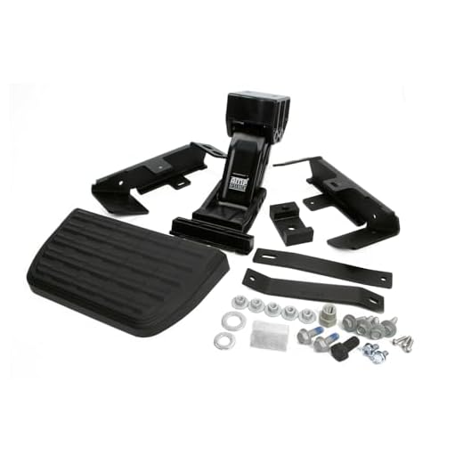 AMP Research 75413-01A BedStep2 Retractable Truck Bed Side Step for 2017-2021 Ford F-250/F-350, All Beds , Black