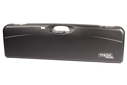 Negrini Cases 1657LR/5163 Luxury Shotgun Case for High Rib/1 Gun/1 Barrel up to 36-Inch/ABS/Barrel Vertical with Forend Off, Blue/Blue