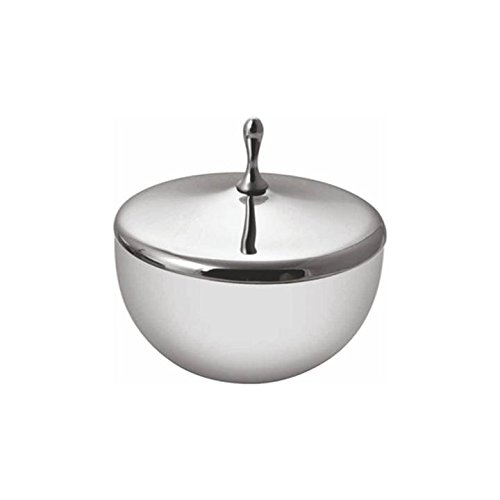 Shri & SamStainless Steel Solid Nifty Donga with Lid (Silver, 17cm)