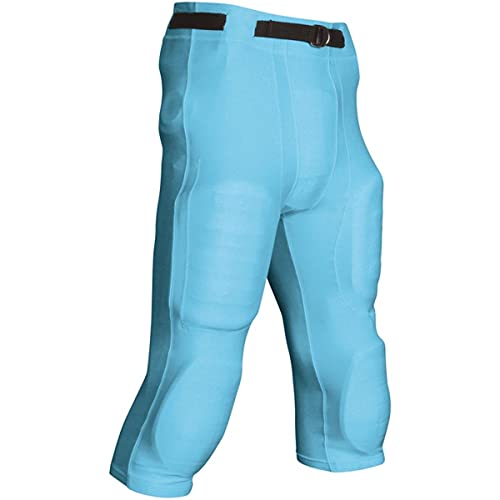 CHAMPRO Goal Line Polyester Spandex Football Game Pant Light Blue - Large