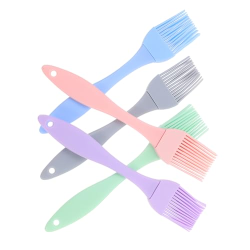 BESTonZON 5pcs Bbq Brush Durable Baking Brush for Grilling Basting and Pastry Non Stick Design for Home Kitchen Use