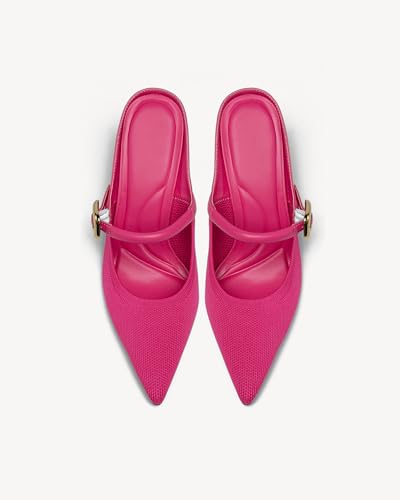 Image of NEWBELLA Women's Pointed Toe Heeled Mules