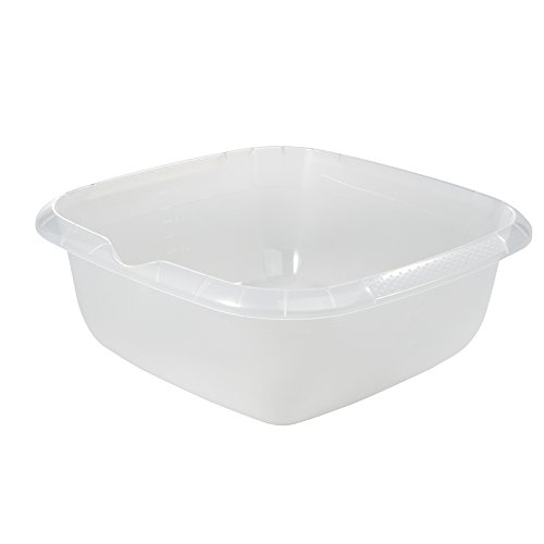 keeeper Universal-Schüssel mit Ausguss, Eckig, 8 l, 34 x 34 cm, Björk, Transparent