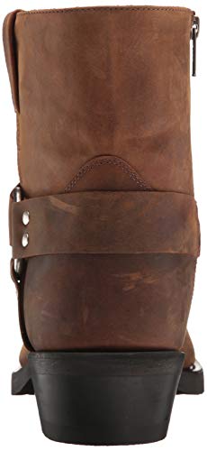 Old West Boots Men's Ankle Harness Leather Lined Motorcycle Boots3