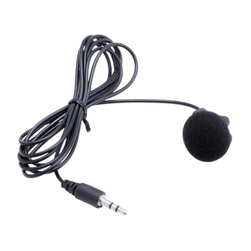 Guangcailun Micrófono Externo con Cable de 5 mm, fácil de enganchar, minimicrófono portátil y fiable para Ordenador portátil, Ligero y, Alto Rendimiento, fácil instalación y Universal.
