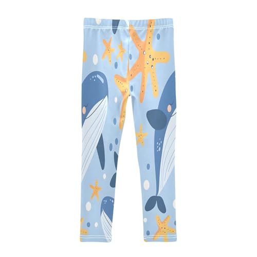 Toddler Girls Leggings Printed Yoga Pants Leggings Starfish Whale Hand Drawn for Kids2