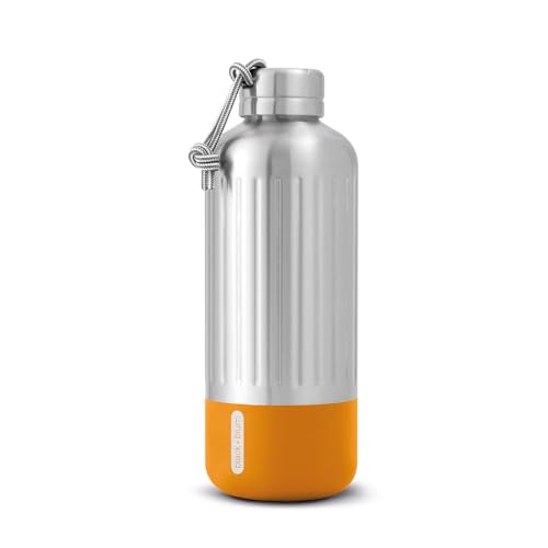 BLACK + BLUM Botella de agua aislada Explorer de acero inoxidable, a prueba de fugas, termo al vacío, bebidas calientes o frías para viajes, oficina, deportes y escuela, para todas las edades,