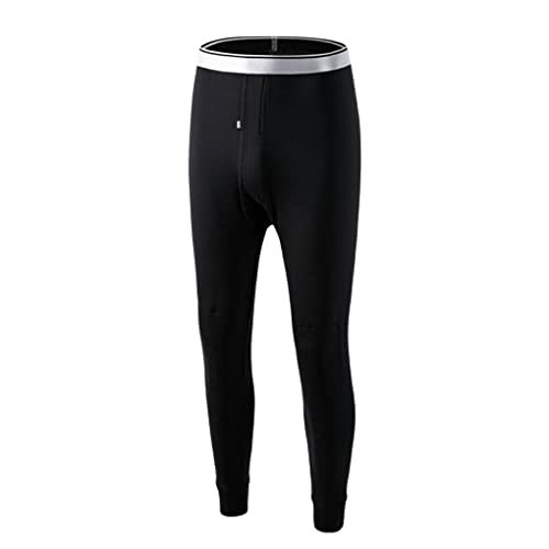 vreplrse Calzas térmicas para hombre, calzas cálidas, ropa interior cálida para hombre, pantalones cálidos para hombre, Negro, 2XL Cover