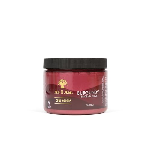 As I Am Curl Color - Burgundy - 6 ounce - Color & Curling Gel - Temporary Color - Medium Hold -...
