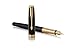 Parker Sonnet Black Lacquer Fountain Pen, Fine Nib, Black Ink