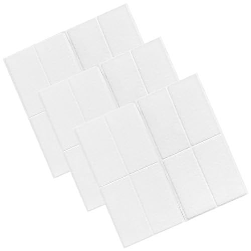 36Sets- Hook and Loop Strips with Adhesive Heavy Duty Fastener Double-Sided Industrial Strength Sticky Back Tape for Indoor or Outdoor Use 1x4in | 2x4in (White)