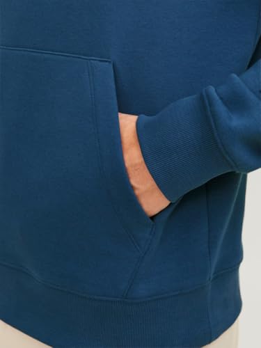 JACK & JONES Herren JJESTAR Basic Sweat Hood Kapuzenhoodie, Insignia Blue, XS – Ansicht 5
