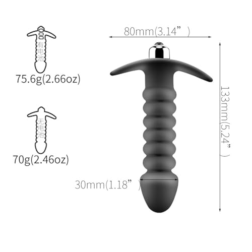 Siyah Anal Vibratör 10 Kademeli