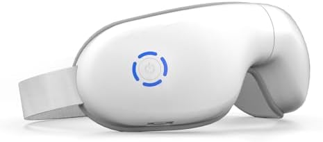 LAOBEN Eye Massager with Heat, Heated Eye Mask with Bluetooth Music, Massages Eye Muscles, Eye Care Gift with 5 Massage Modes and 180° Folding Design, Gifts for Friend, Mom and Dad