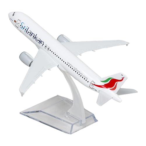 Image of SriLankan Airlines, diecast, Metal Aeroplane Scale Model Office Only for Display, Size -16 Cm-A320 Air (SriLankan)