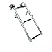 SHANG-JUN Anchor Push Acier Inoxydable 304 2 + 1 marches Échelle Pliante pour Yacht de Bateau Marin Accessoires de pêche pour Bateaux