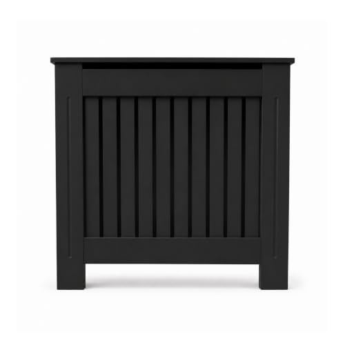 Caecus Radiator Cover Painted Black W780 x D190 x H815 mm