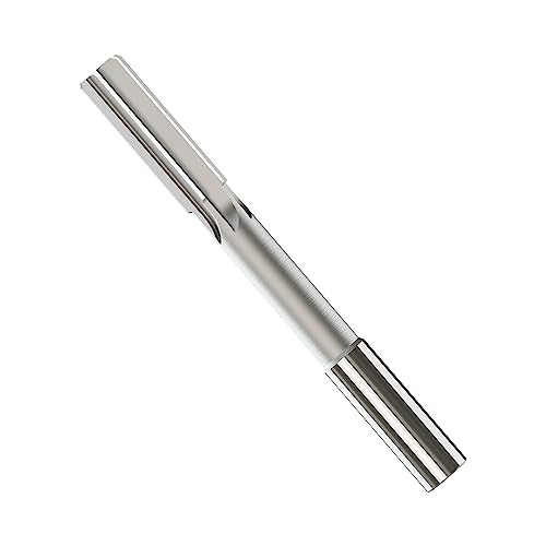 FOCMKEAS Escariador de mandril de 15 mm, métrico H7 HSS máquina de torno métrico, 6 flautas rectas, herramienta de corte de fresado de vástago recto redondo, para metal cobre y aluminio