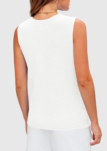 Image of PRETTYGARDEN Women's 2026 Spring Sweater Vest Sleeveless Button Down Knit Cardigan Tank Tops Summer Business Casual Outfits